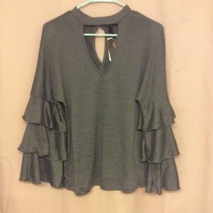 NWT Gray Boutique Top